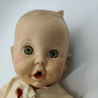 Rare Vtg 1950s Gerber Baby Doll By The Sun Rubber Co.  12in Gerber Products
