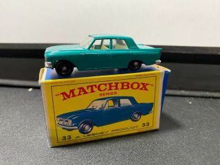Matchbox Series Lesney Vintage 33 Ford Zephyr Made In England