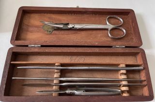 Vintage Medical Surgical Kit Instruments Medical Tools With Box
