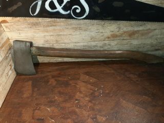 Vintage Plumb Boys Axe 2.  5 Lbs And 24.  5 Inches Long Over All Embossed Woodwork