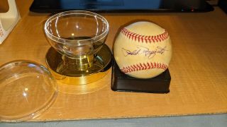 Phil Rizzuto York Yankees Hof Signed Rawlings Oal Ball W/our Pd12