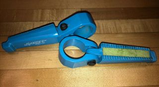 Vintage Odyssey Fork Standers Pegs Maui Blue 1986 Bmx Gt Dyno Haro Freestyle