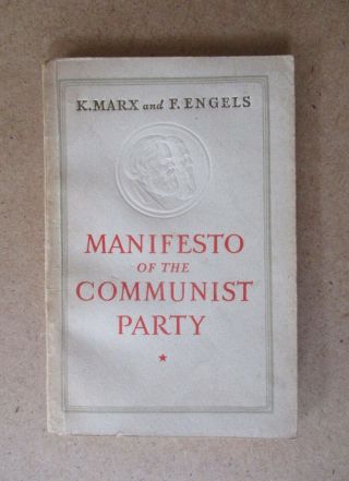 Karl Marx Frederick Engels :manifesto Of The Communist Party - Printed Ussr 1953