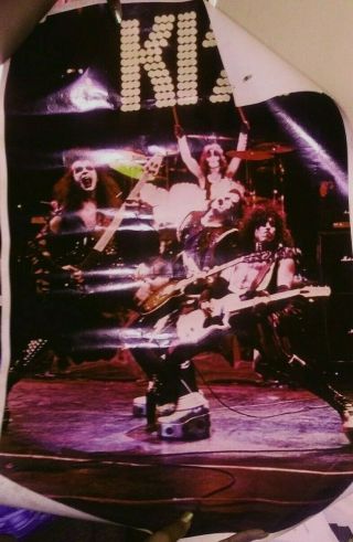 Vintage 1975 Kiss Alive Poster Boutwel Enterprises