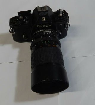 Vintage Nikon Em 35mm Camera W/ Macro Zoom Lens 28 - 84mm