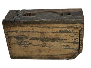 Vintage Ww1 Era Wooden Ammo Box No Handle