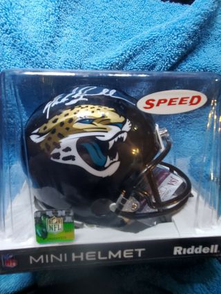 Mark Brunell Jacksonville Jaguars Autographed Riddell Speed Mini Helmet Jsa