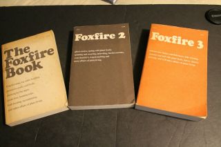 Vintage Foxfire Books 1,  2,  3 1970s Homesteading Survival Appalachia