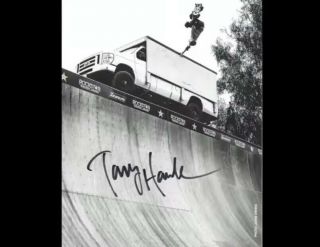 Limited Edition Tony Hawk Signed Autographed War Rig 8x10 Photo