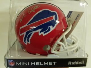 Buffalo Bills Rian Lindell Signed Mini Helmet