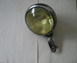 Vintage Antique Yellow 7” Fog Light K.  D Lamp Co.  9565 Unity Mfg.  Co.  Lens.