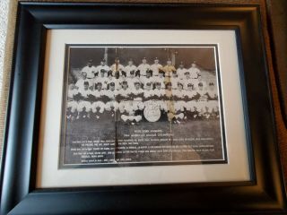 Vintage Mickey Mantle Autographed 1965 Ny Yankees Team Picture,  Also Hal Reniff
