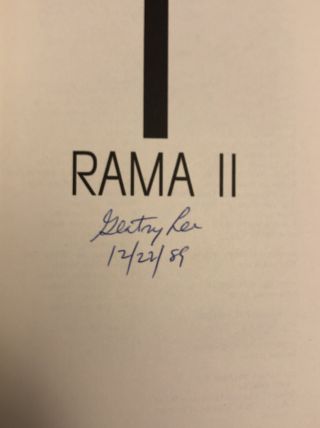 Arthur C.  Clarke - Rama Ii - Signed By Gentry Lee - 1st Ed.  (