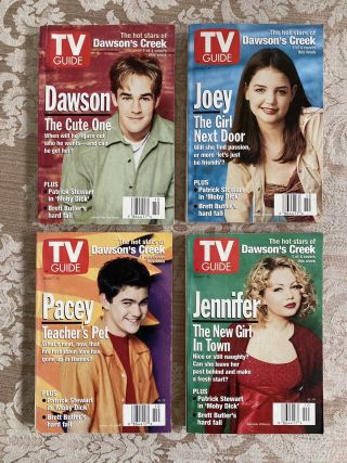 Dawson’s Creek Tv Guide Set March 7 - 13 1998 Vintage Collector Issue All 4 Covers