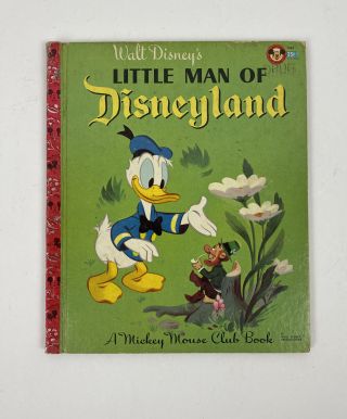 Vintage 1955 Little Golden Book Walt Disney’s Little Man Of Disneyland