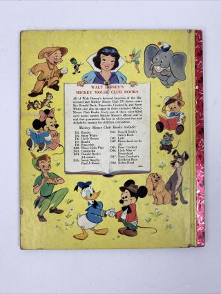 Vintage 1955 Little Golden Book Walt Disney’s Little Man Of Disneyland 2