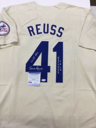 Jerry Reuss Signed Vintage Dodgers 1980 All Star Game Jersey Winning Pitcher Psa