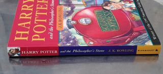 J.  K.  Rowling HARRY POTTER AND THE PHILOSOPHER ' S STONE Bloomsbury FIRST EDITION pb 3