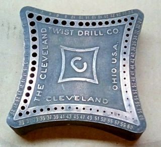 Vintage Cleveland Twist Drill Co Numbered L - 80a