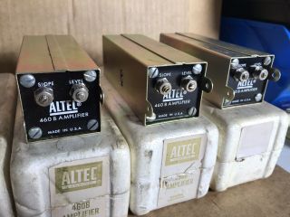(5) Vintage Altec Lansing 460 B Amplifiers - Slope & Level 2