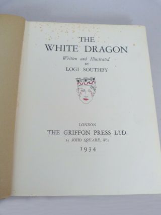 The White Dragon by Logi Southby 1st 1934 rare dustwrapper colour plates 2