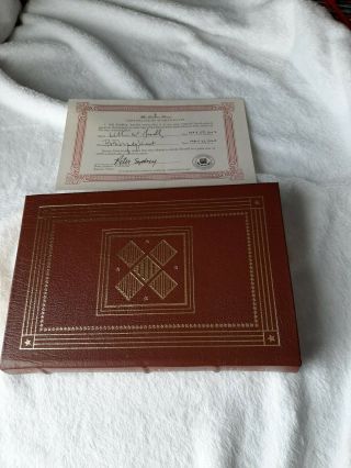 Signed First Edition - Easton Press,  The American Story,  Bill Bradley 429/1050