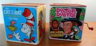 2 Vintage Jack - In - The - Box - The Cat In The Hat & Doctor Dolittle