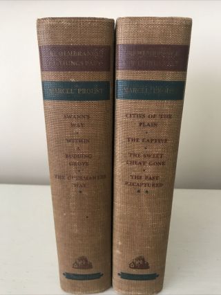 Remembrance Of Things Past - Proust 2 Volume Set 1932 & 1934 Random House Hc