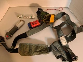 Harness Rescue Aircrew Military,  Light Marker Distress,  Vintage