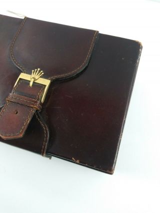 Vintage Rolex 70s 80s Leather Day - Date 71.  00.  04 Wood Box Case 2