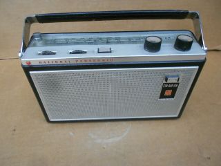 Vintage Portable Panasonic Rf 1006 Fm Am Sw 3 Band Transistor Radio
