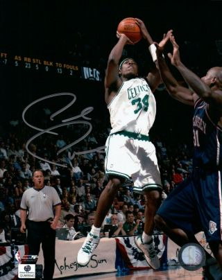 Paul Pierce Signed Autographed 8x10 Photo Celtics Shooting Vs Nets Silver Ink Ga
