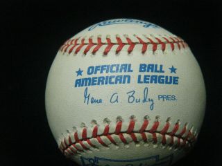 Buck O ' Neal (D - 2006) Negro Leagues Monarchs signed Rawlings AL JR baseball 2