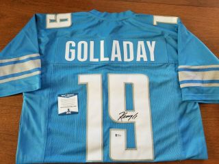 Kenny Golladay Detroit Lions Signed / Autographed Custom Nfl Jersey W/
