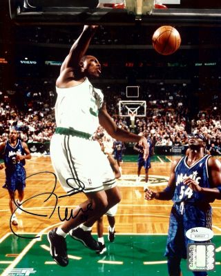 Paul Pierce Signed Autographed 8x10 Photo Celtics Dunk Vs.  Magic Jsa