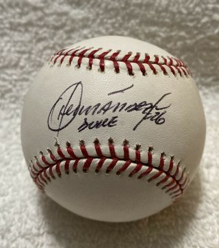Orlando Hernandez El Duque Signed Autographed Mlb Baseball Mlb Auth Ny Yankees