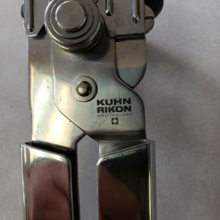 Vintage Deluxe Kuhn Rikon Stainless Steel Lid Gripper Can Opener