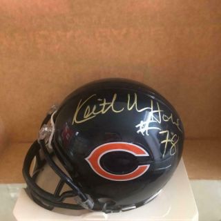 Keith Van Horne Chicago Bears Signed Autographed Mini Helmet W/