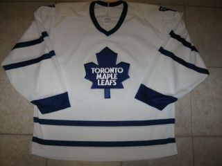 Vintage Toronto Maple Leafs Off.  Lic.  Ccm Maska Jersey,  Size Men 