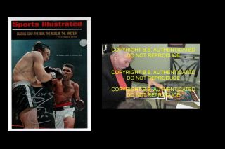 George Chuvalo Signed Muhammad Ali 8x12 Sports Illustrated Photo With Proof