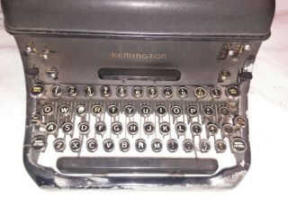 ANTIQUE VINTAGE REMINGTON RAND TYPEWRITER ONLY READ NOTES 2