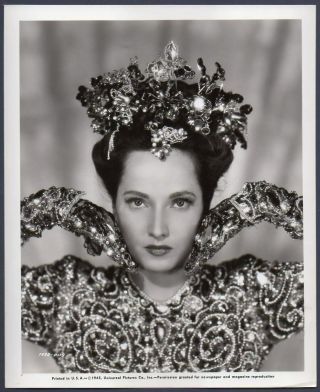 Merle Oberon Sexy Exotic Actress Night In Paradise 1945 Vintage Orig Photo