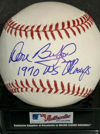 Don Buford Baltimore Orioles 1970 Ws Champs Signed Oml Baseball