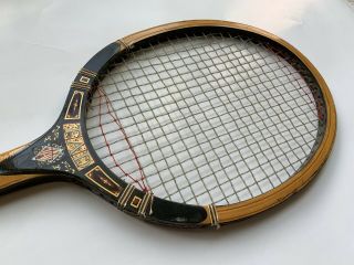Vintage Ta Davis Tennis Racquet With Wood Frame