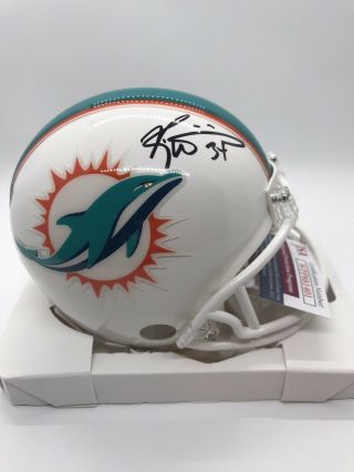 Ricky Williams Signed Miami Dolphins Mini Football Helmet Jsa