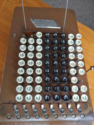 Vintage & Rare 1920 ' s Felt & Tarrant Comptometer Adding Calculator Machine USA 3
