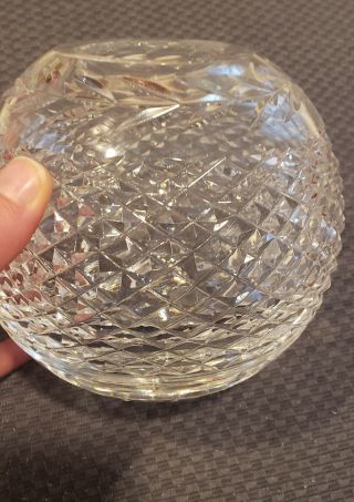 Vintage Waterford Crystal Rose Bowl Vase - Glandore Pattern