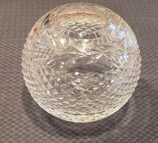 Vintage Waterford Crystal Rose Bowl Vase - Glandore Pattern 3
