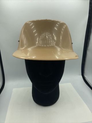 Vintage E.  D.  Bullard Usa Beige Mk 2 Hard Boiled Bump Cap Hat W/ Liner