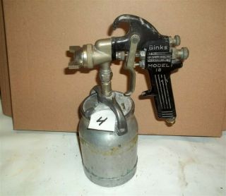 Vintage Hot Rod Auto Body Paint Spray Gun Binks Model 18 - 4